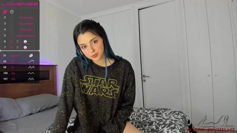 Yourfreakygirl wholly take off tee-shirt and stimulate colourful amazing anus and overjoyed magnificent tits at cam